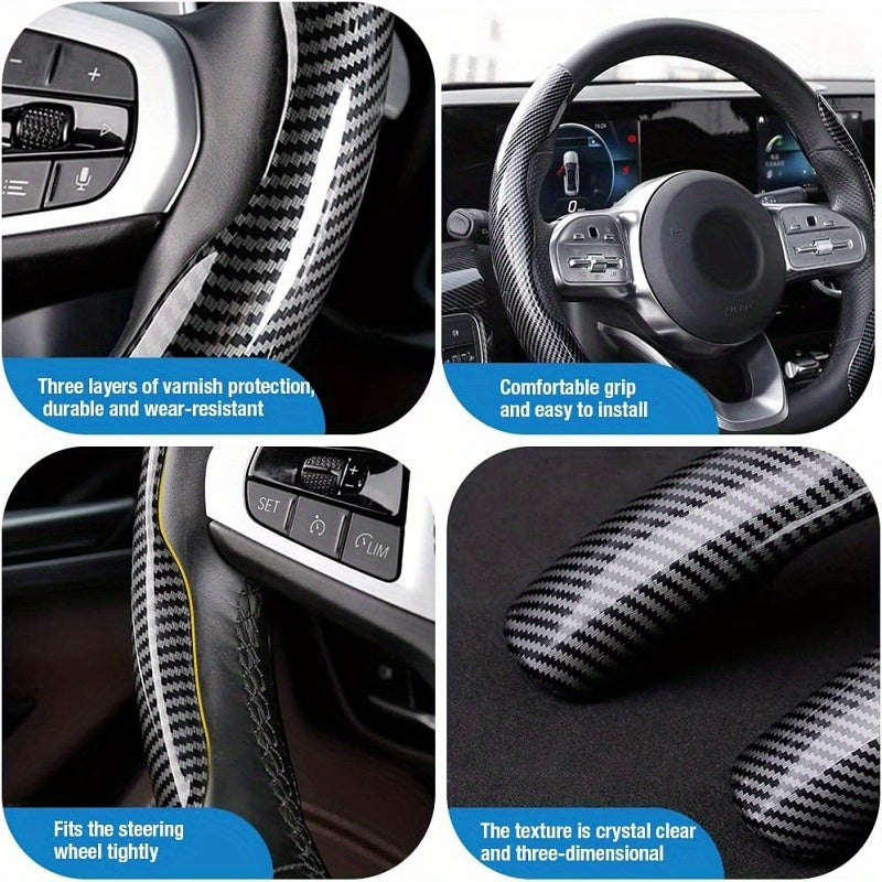 A New Steering Wheel Cover Made of Carbon Fiber That Is Safe And Provides a Non-Slip Grip