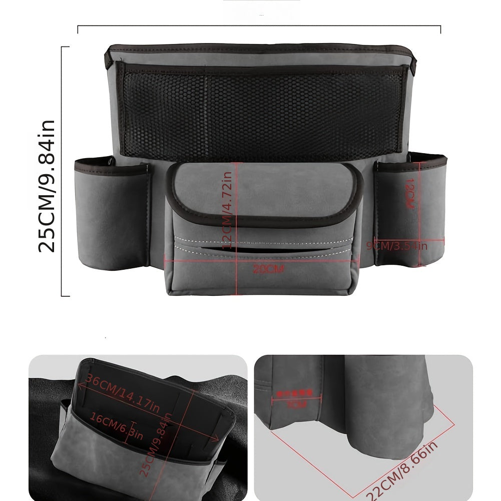 Large Capacity Handbag Holder for Cars, Designed to Fit Between Seats, Perfect for Storing Documents And Phones, And Serves As an Organizer for Automotive Consoles