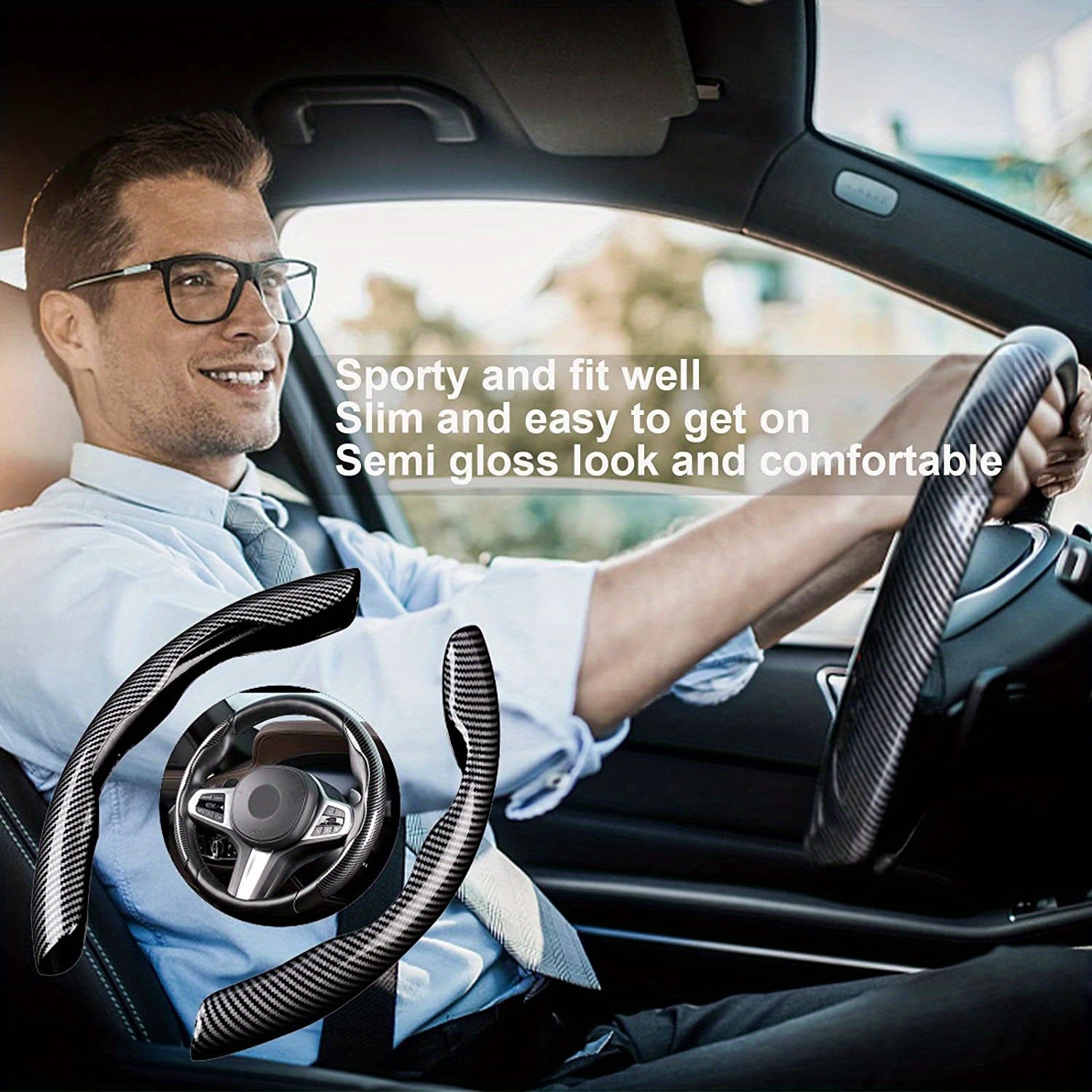 A New Steering Wheel Cover Made of Carbon Fiber That Is Safe And Provides a Non-Slip Grip