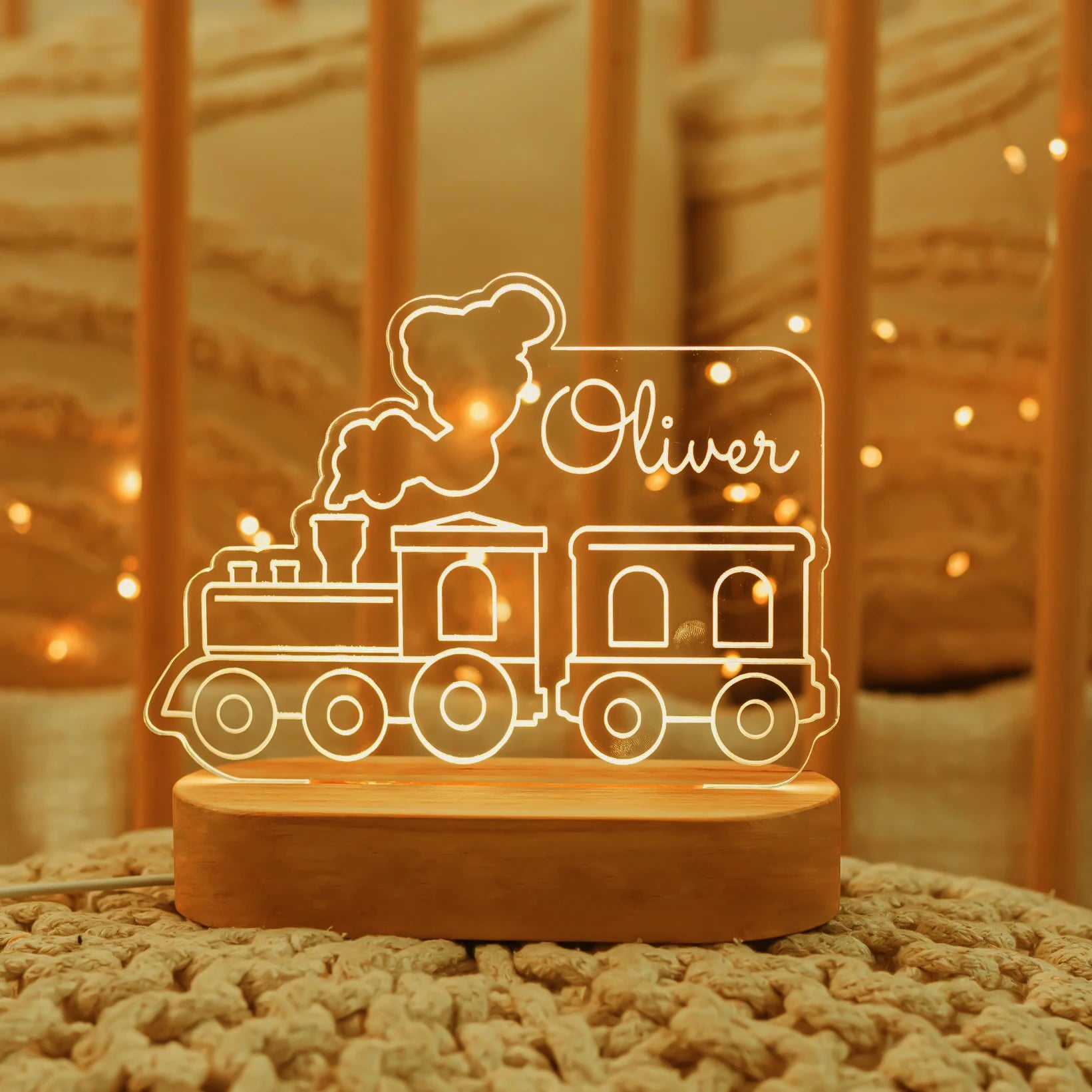 Baby Kids USB Night Light Personalized Children Name Lamp Custom Nursery Newborn Bedroom Home Decoration Birthday Souvenir Gift