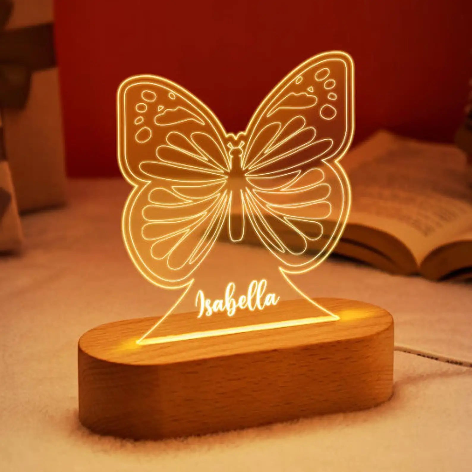 Baby Kids USB Night Light Personalized Children Name Lamp Custom Nursery Newborn Bedroom Home Decoration Birthday Souvenir Gift