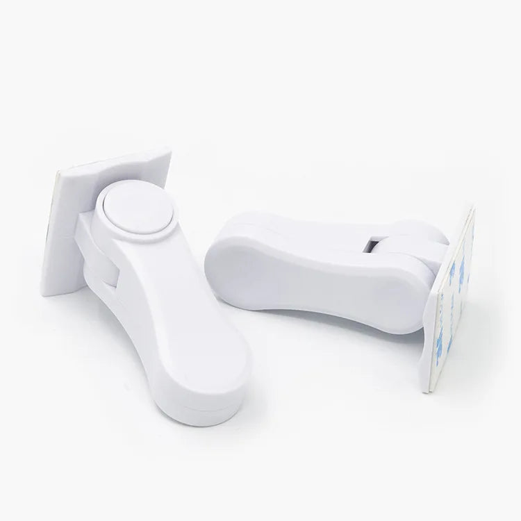 Universal Door Lever Lock Child Baby Safety Lock Rotation Proof Professional Door Adhesive Security Latch Multi-functional (Safety)