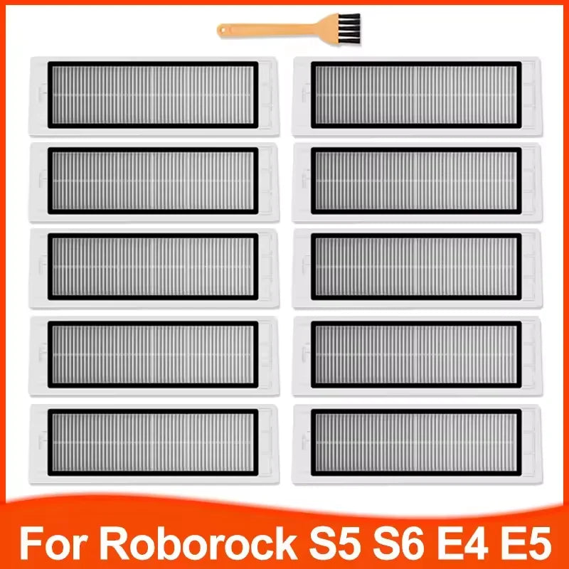 Hepa Filter For Xiaomi Mi Robot Vacuum Cleaner 1st gen / 2 / 1S, SDJQR01RR SDJQR02RR SDJQR03RR Roborock E4 E5 S4 Max Main Brush