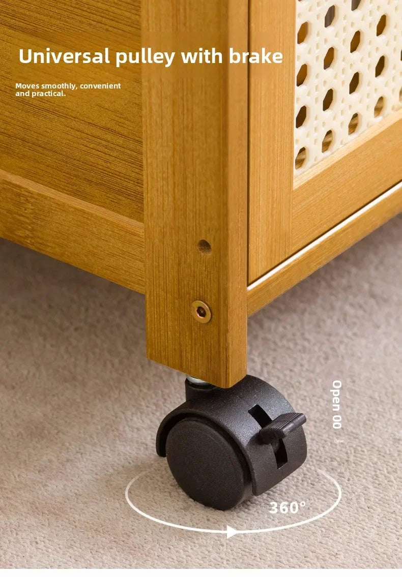 wood bedside table, small mini simple modern rack, ultra-narrow crevice storage cabinet, bedroom very narrow bedside cabinet