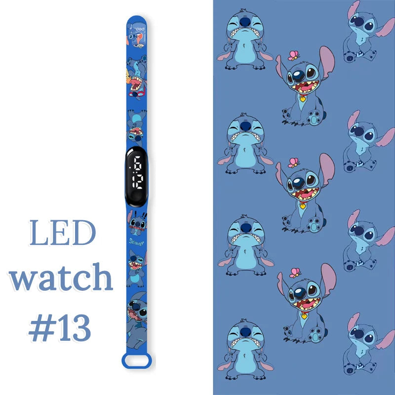 Fashion Stitch Children Watches Girls Waterproof Sport Wristband Women Bracelet Kids LED Watch Touch Digital Clock