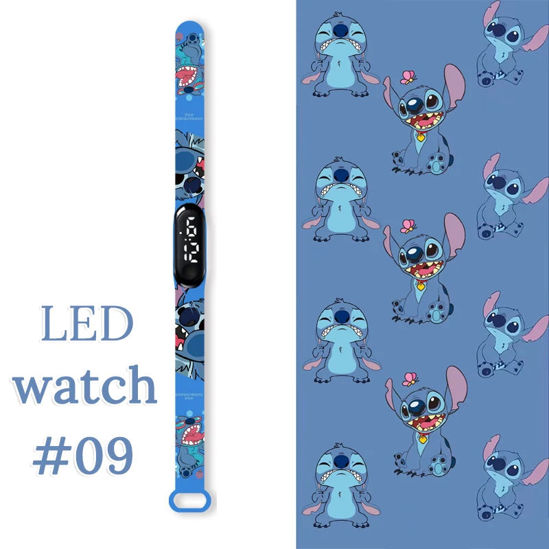 Fashion Stitch Children Watches Girls Waterproof Sport Wristband Women Bracelet Kids LED Watch Touch Digital Clock