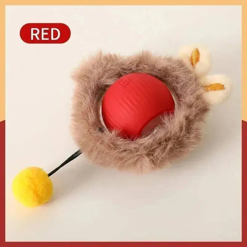 Smart Cat Toys Ball Automatic Interactive Pets Electric Rolling Teaser USB Rechargeable Kitty Moving Bouncing Ball Birthday Gift
