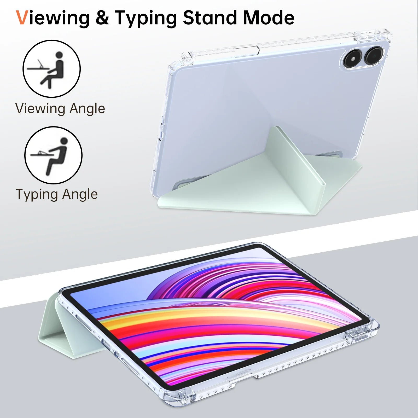 For Xiaomi Redmi Pad 2 Pro 2025 Tri-Folding Flip Case For Redmi Pad Pro Case 12.1 inch 2024 Poco Pad 12 1 with Auto Sleep Cover