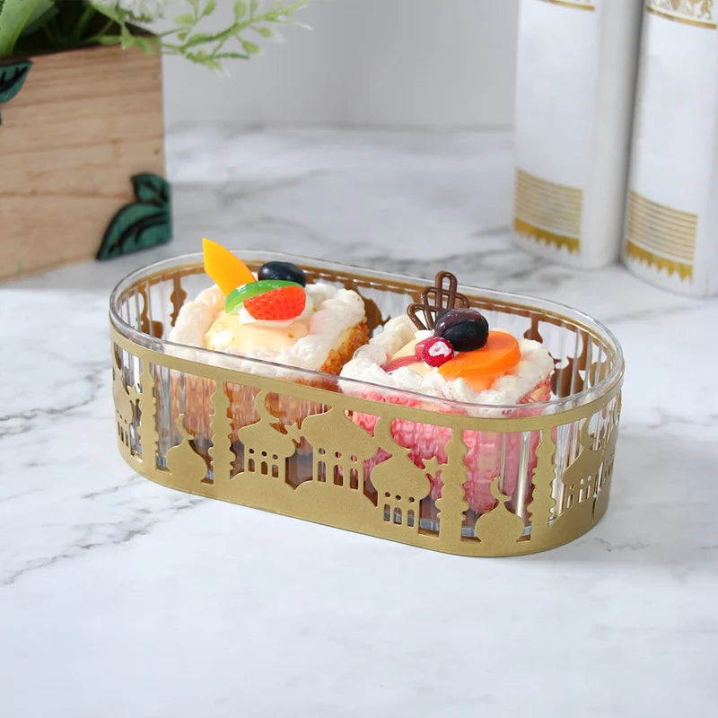 Ramadan Decoration Candy Snacks Tray EID Mubarak Decoration 2026 For Home Ramadan Kareem Islamic Muslim Party Eid Al Adha Gifts