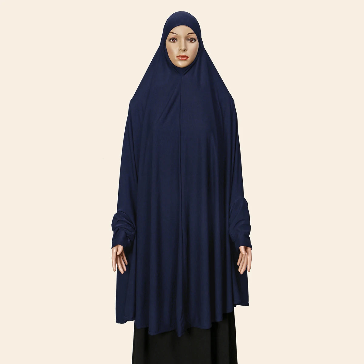 Ramdan Eid New Hemp Fashion Muslim Hijab Scarf Khimar Muslim Long Hijab Headcarf Women Jubha Islamic Musulman Prayer Garment
