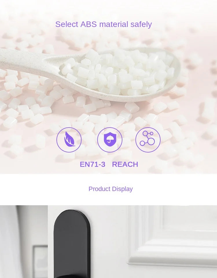 Universal Door Lever Lock Child Baby Safety Lock Rotation Proof Professional Door Adhesive Security Latch Multi-functional (Safety)