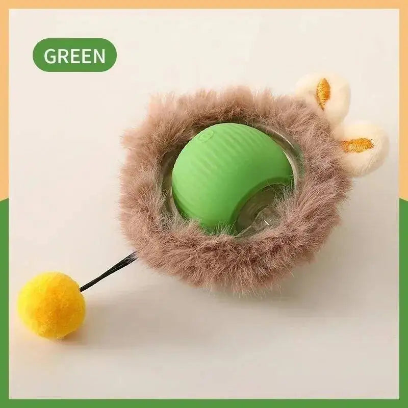 Smart Cat Toys Ball Automatic Interactive Pets Electric Rolling Teaser USB Rechargeable Kitty Moving Bouncing Ball Birthday Gift