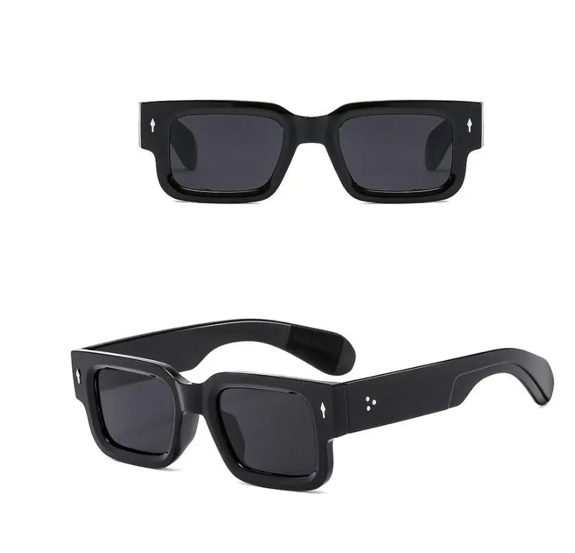 Square Frame Trendy Casual Classic Sunglasses Lightweight Durable UV Sun-Protective Sporty Shades Sunglasses for Fall Outdoor