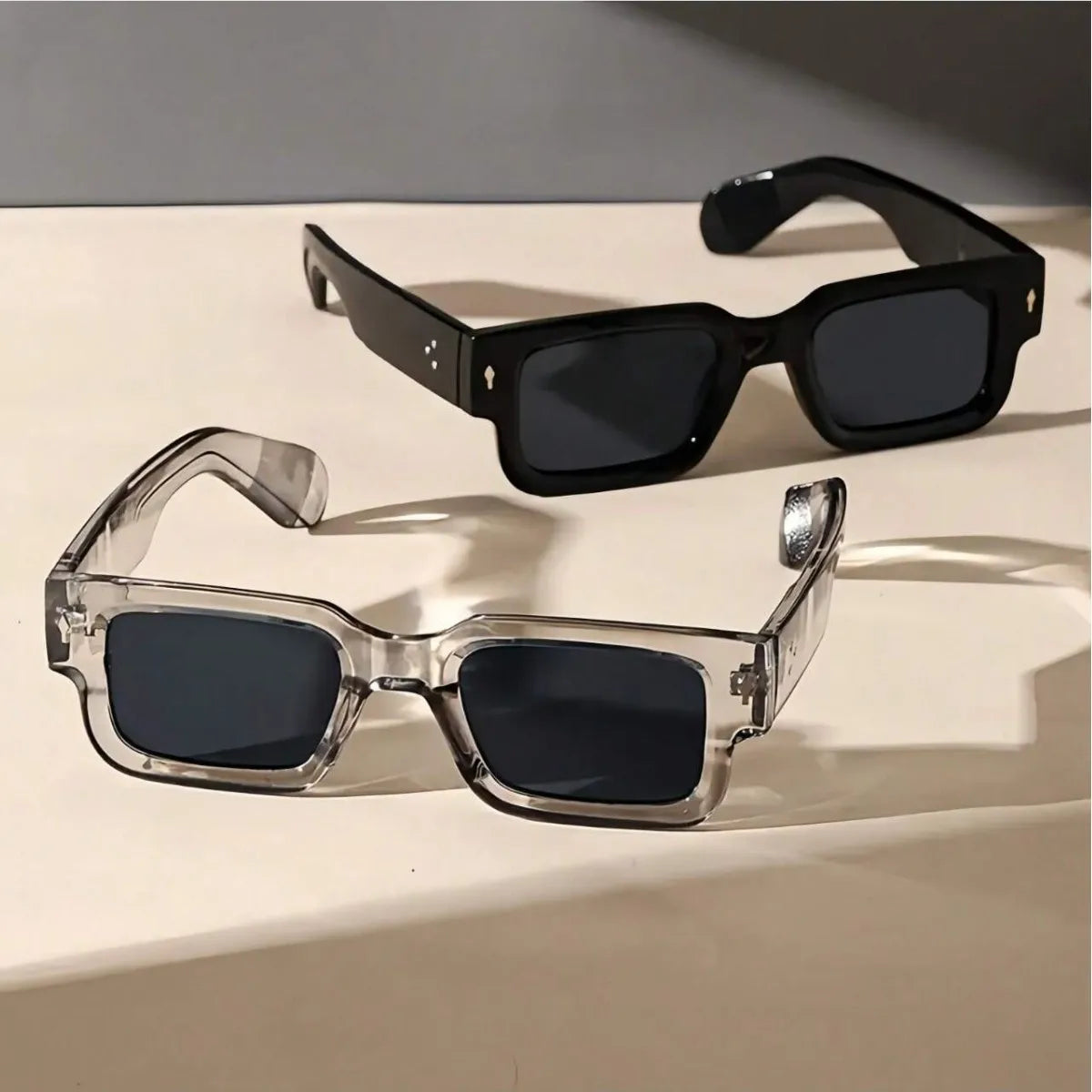 Square Frame Trendy Casual Classic Sunglasses Lightweight Durable UV Sun-Protective Sporty Shades Sunglasses for Fall Outdoor