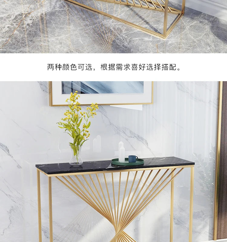 Entryways Simple Console Table Modern Hallway Marble Glam Console Table Aesthetic Beauty Tisch Wohnzimer Home Furniture