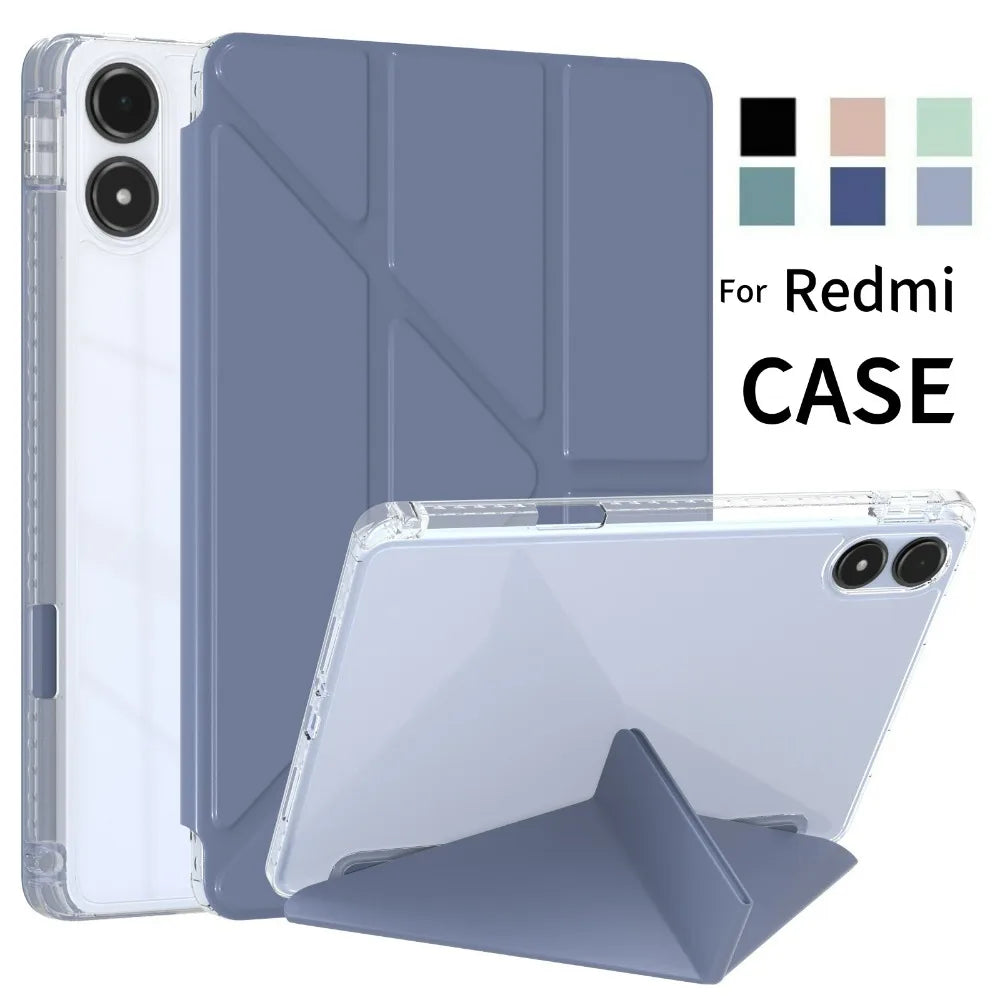 For Xiaomi Redmi Pad 2 Pro 2025 Tri-Folding Flip Case For Redmi Pad Pro Case 12.1 inch 2024 Poco Pad 12 1 with Auto Sleep Cover