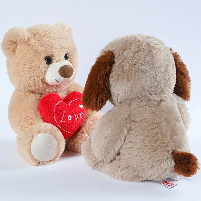 25cm Valentine's Day Heart Teddy Fairy Bear Stuffed Soft Cute Animal Plush Toys For Lovers Birthday Gifts Home Decroe