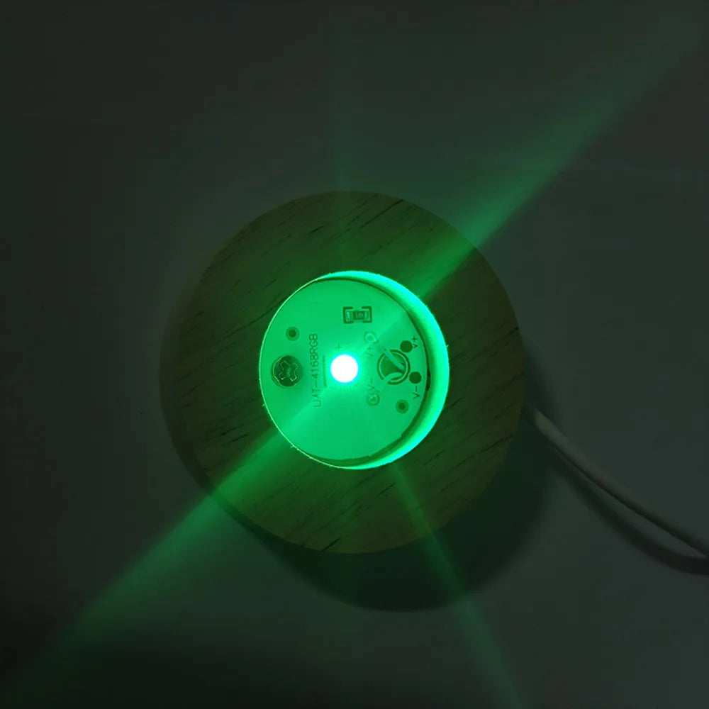Hot 6cm 3D Crystal Ball Stitch 16 colors can be remotely controlled Crystal Planet Night Light Laser Carving Children's Gifts