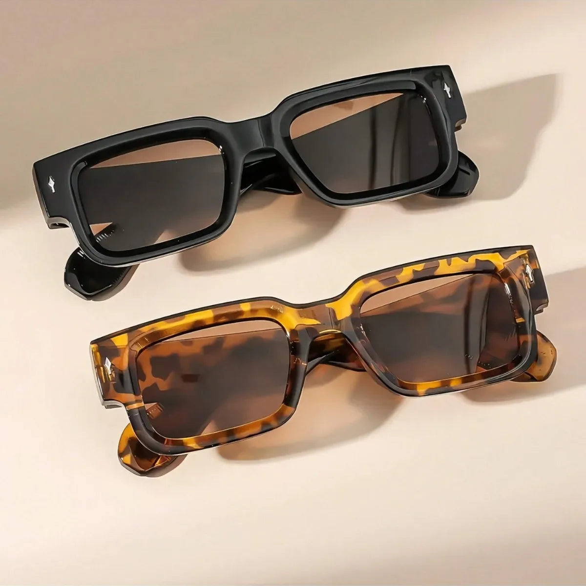 Square Frame Trendy Casual Classic Sunglasses Lightweight Durable UV Sun-Protective Sporty Shades Sunglasses for Fall Outdoor