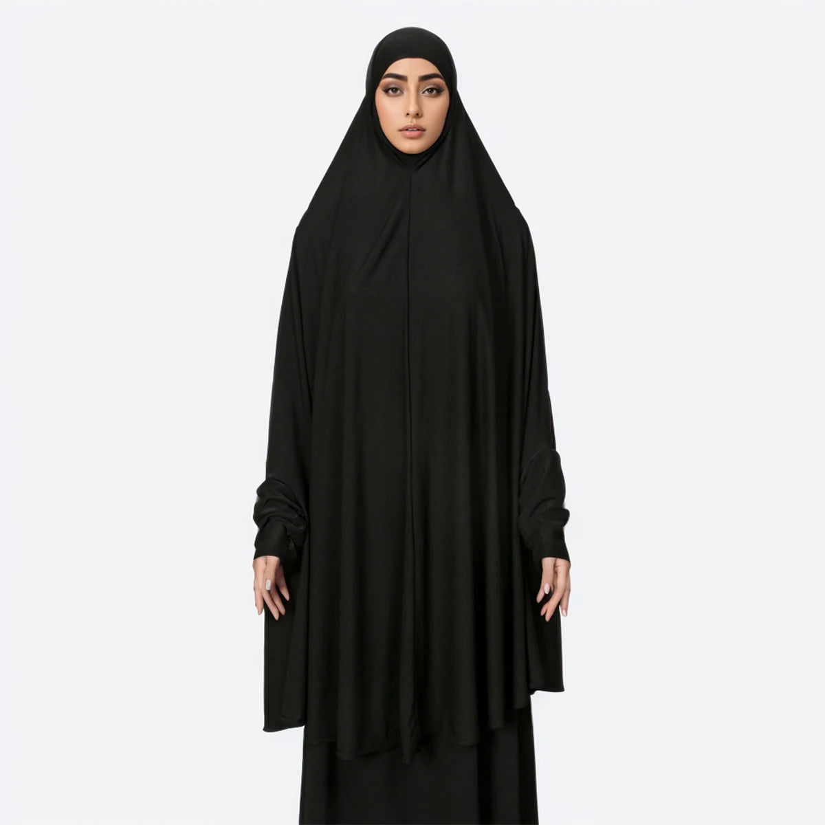 Ramdan Eid New Hemp Fashion Muslim Hijab Scarf Khimar Muslim Long Hijab Headcarf Women Jubha Islamic Musulman Prayer Garment