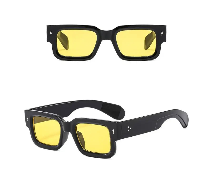 Square Frame Trendy Casual Classic Sunglasses Lightweight Durable UV Sun-Protective Sporty Shades Sunglasses for Fall Outdoor