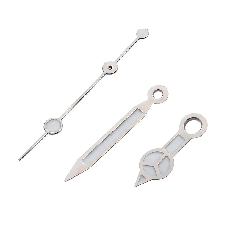 Watches Pointers Green Luminous Watch Hands for Automatic Movement for NH35/NH36/4R/7S Mercedes Style Watch Needles Accessories