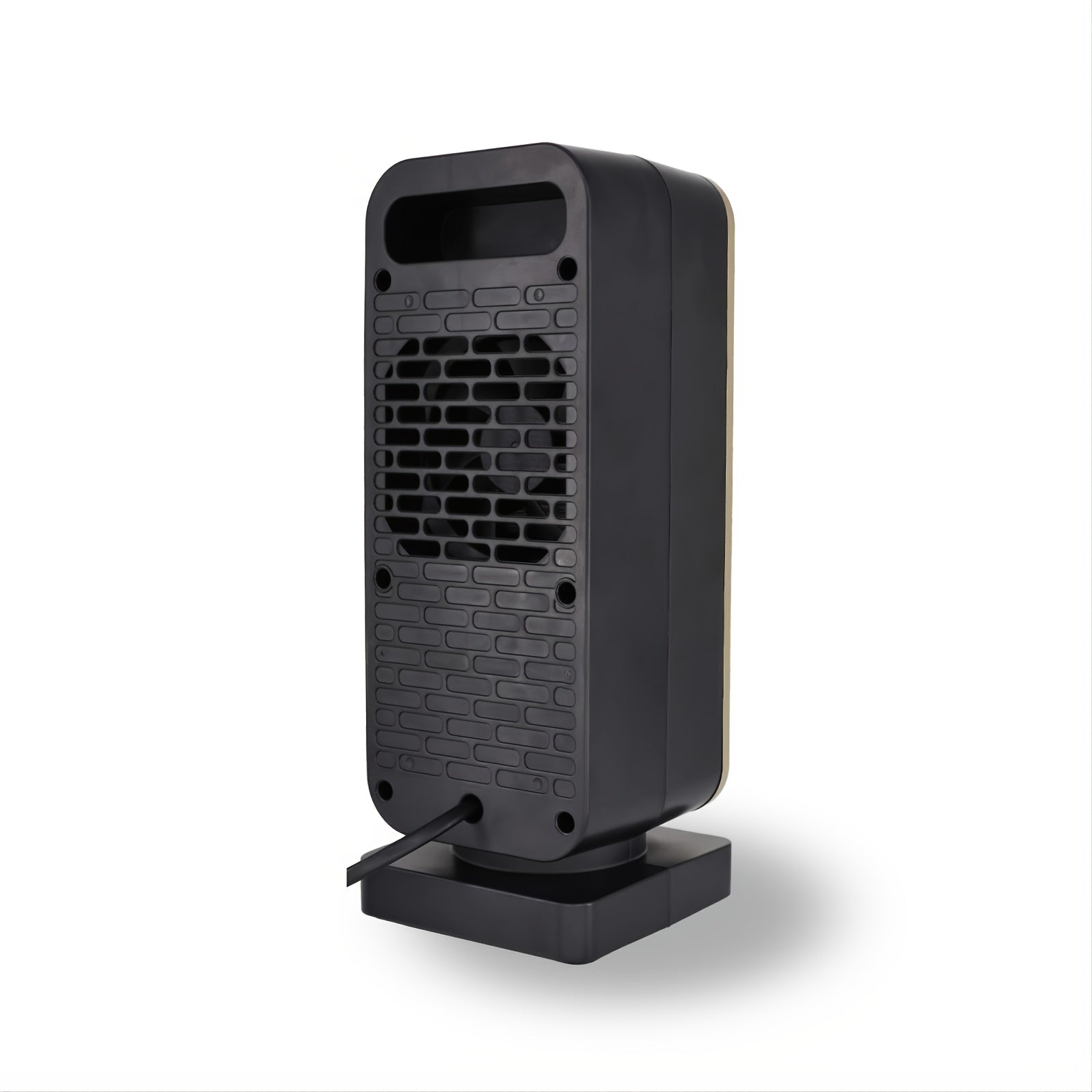 Quiet 500W Ceramic Electric Space Heater, Square Shape, 110-130V US Plug, No Energy Efficiency Rating, Tip-over Protection, Portable Heating Equipment for Bedroom, Living Room, Office