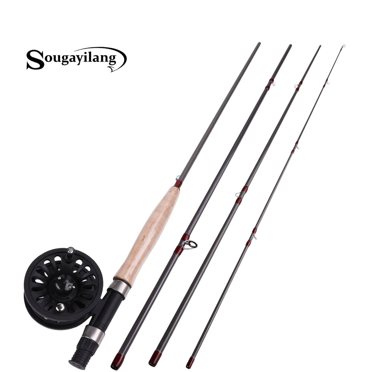 Sougayilang Fly Fishing Rod Reel Set Fly Fishing Pole with Reel Combo Fly Tackle