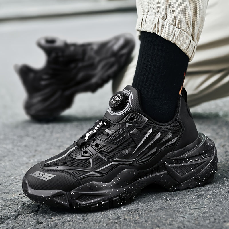 Men'S Breathable Running Shoes - Lightweight Sneakers with Cushioned TPU Sole, Lace-Up Closure, Non-Slip Rubber Outsole - All-Season Gym, Jogging, Gym Footwear, Striped Design, Comfortable Fit, Fitness Enthusiasts