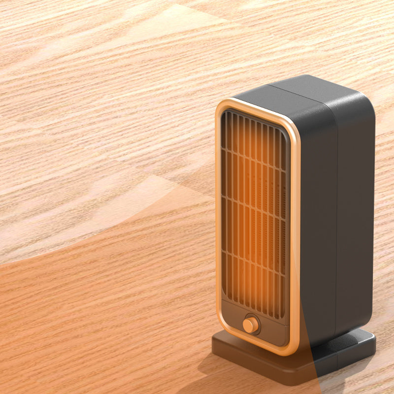 Quiet 500W Ceramic Electric Space Heater, Square Shape, 110-130V US Plug, No Energy Efficiency Rating, Tip-over Protection, Portable Heating Equipment for Bedroom, Living Room, Office