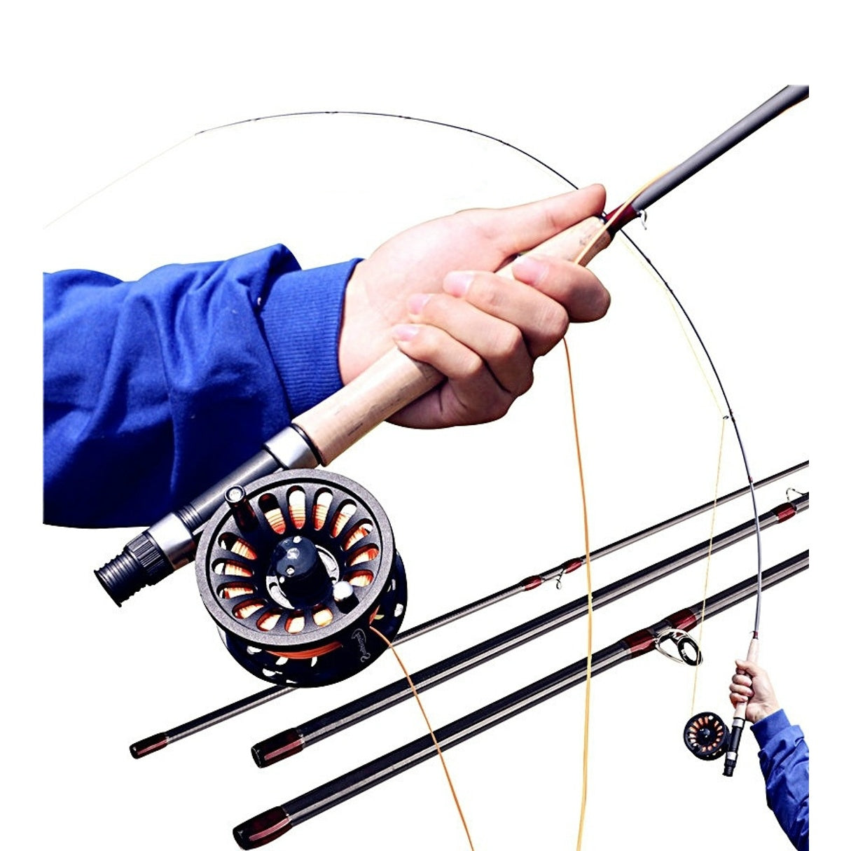 Sougayilang Fly Fishing Rod Reel Set Fly Fishing Pole with Reel Combo Fly Tackle