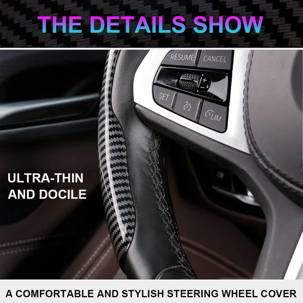A New Steering Wheel Cover Made of Carbon Fiber That Is Safe And Provides a Non-Slip Grip
