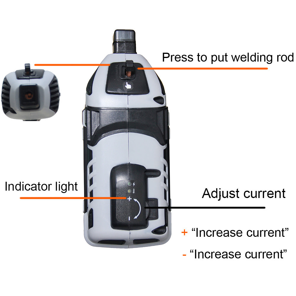 4600W High-Efficiency Semi-Automatic Welding Machine - 110V Handheld Arc Welder, with Digital Intelligent Current Thrust, Fits 2.5mm Electrodes, Portable Welder for Professional Use