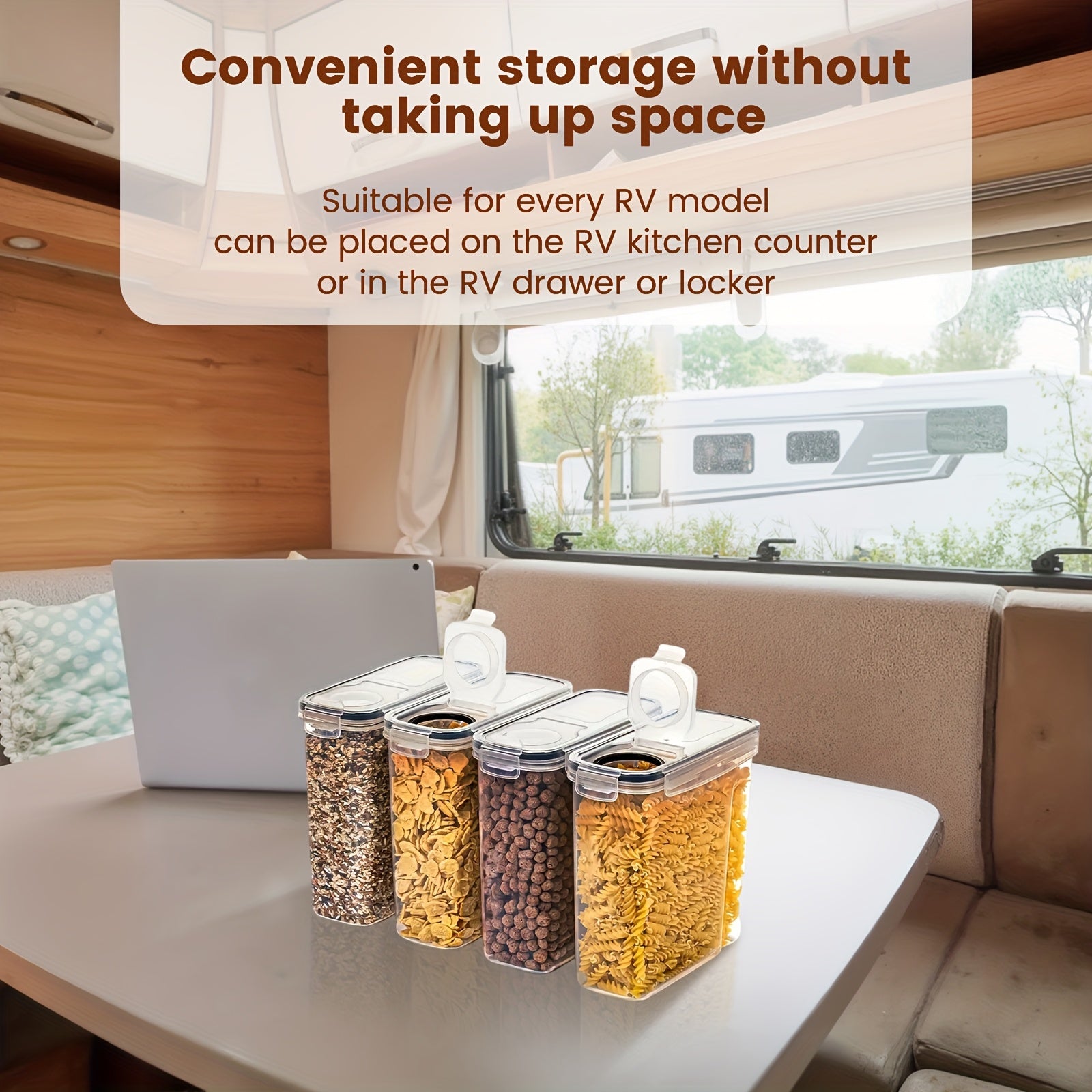 2/4 Pack Cereal Storage Containers | Plastic Airtight Food Storage Containers 2.5L/88 Oz for Cereal, Snacks And Sugar, Black, Multipurpose Use, Dishwasher Safe, Latch Closure