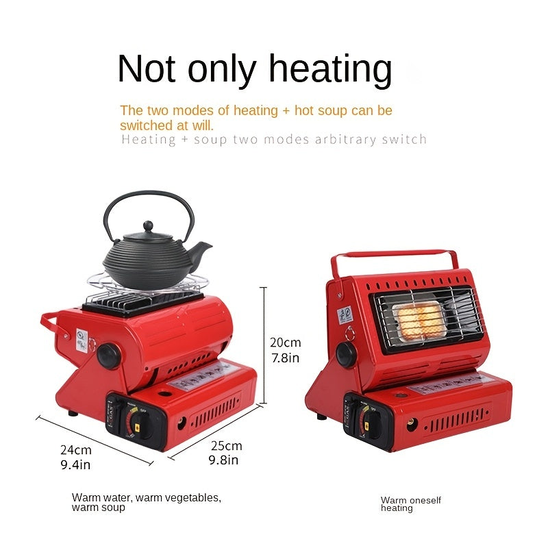 Portable Dual-Use Liquefied Gas Mini Tent Heater Fireplace - Stay Warm Outdoors
