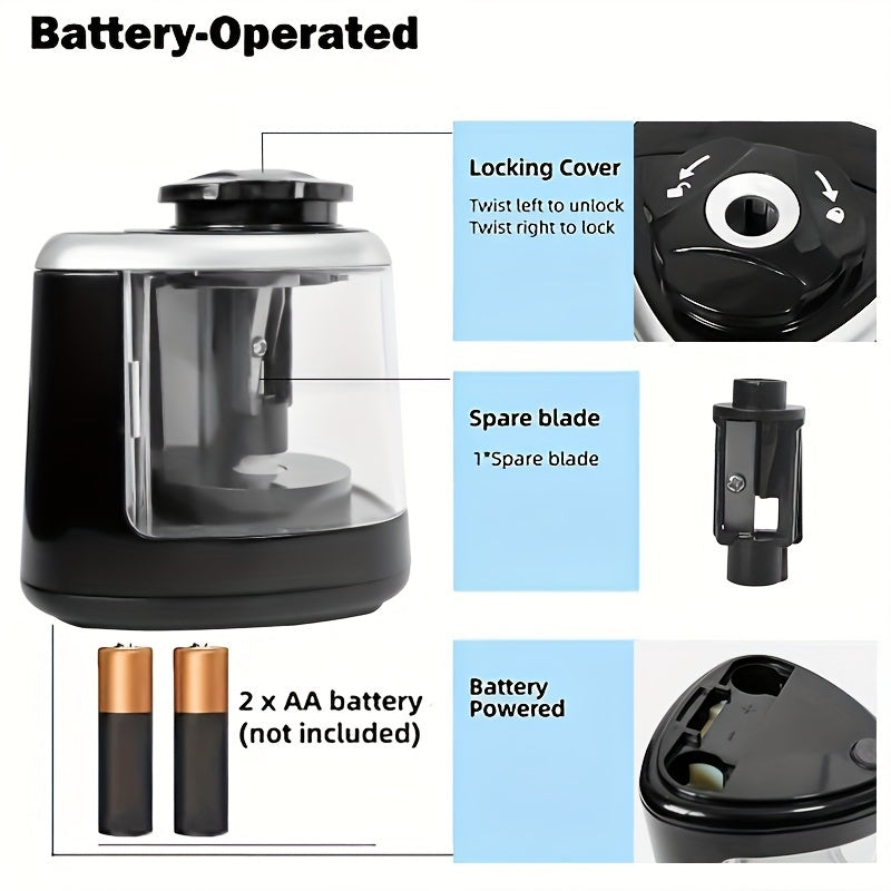 Electric Pencil Sharpener Desktop Automatic Office Stationery