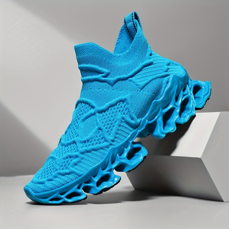 Men'S Breathable Shock Absorbing Shoes Running Race Blade Sneakers with Assorted Colors