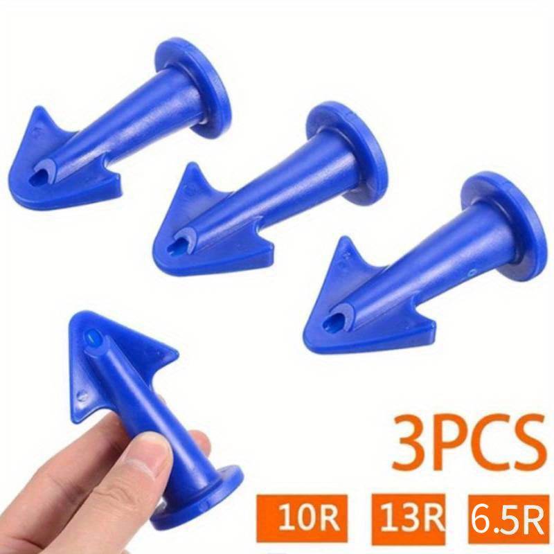 [Durable Caulk Applicator Tools] 3pcs Durable Silicone Caulk Nozzle Applicator Tools - Easy-Grip Handle for Floor Cleaning & Tile Joint Dirt Spatula, Ideal for Epoxy Sealant Application, Perfect Christmas & New Year Gift, Cau