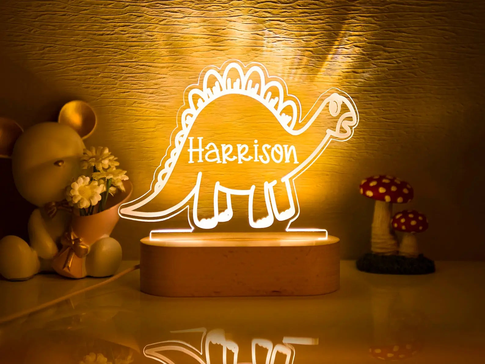 Baby Kids USB Night Light Personalized Children Name Lamp Custom Nursery Newborn Bedroom Home Decoration Birthday Souvenir Gift