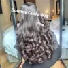 Wholesale 3 in 1 Half Wigs Vendor Glueless V Part U Part Headband Wigs Vendor Indian Hair Curly Burmese Hair Burmese Curly Wig