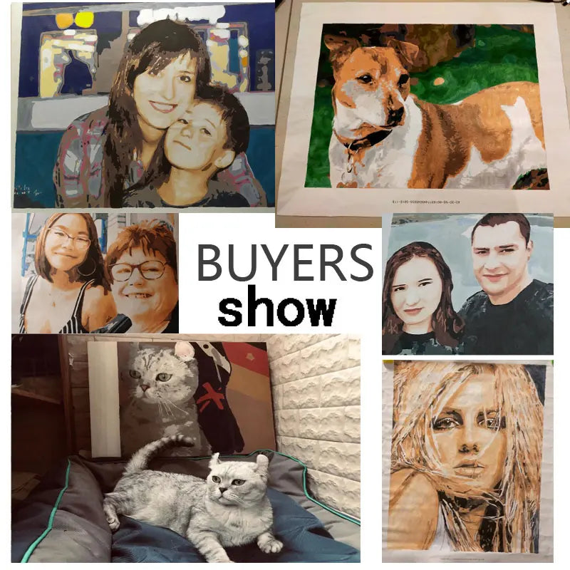  24/36/48 Color Photo Custom Painting By Numbers On Canvas Lover Family Friends Picture Customized Art Photo Valentine's Day