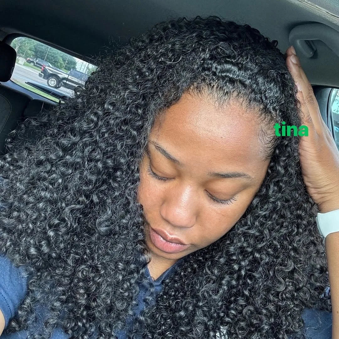 Wholesale 3 in 1 Half Wigs Vendor Glueless V Part U Part Headband Wigs Vendor Indian Hair Curly Burmese Hair Burmese Curly Wig