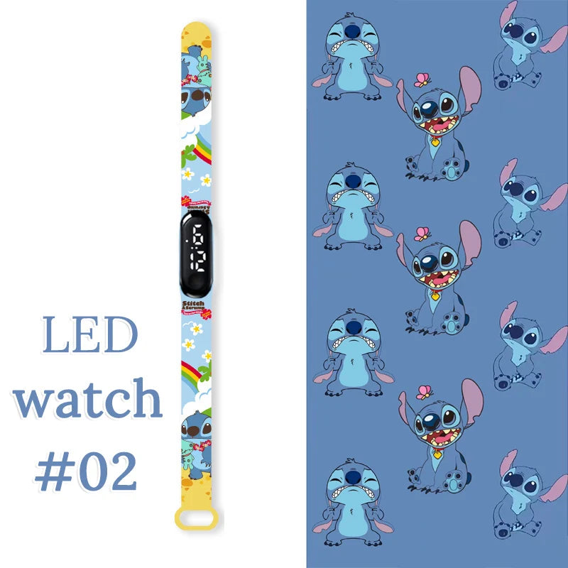 Fashion Stitch Children Watches Girls Waterproof Sport Wristband Women Bracelet  Kids LED Watch Touch Digital Clock