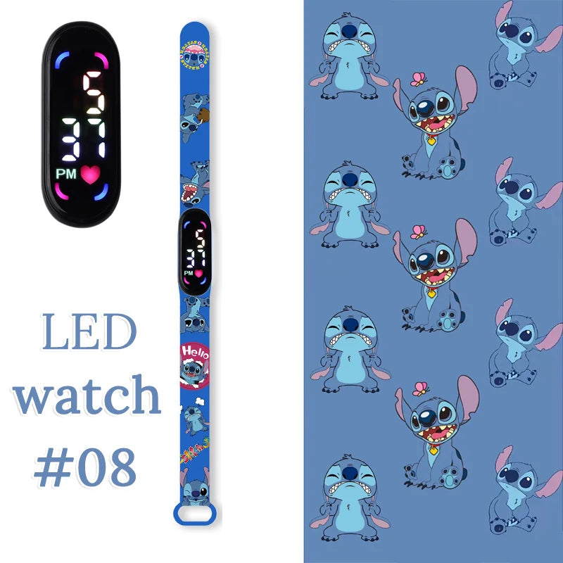 Fashion Stitch Children Watches Girls Waterproof Sport Wristband Women Bracelet  Kids LED Watch Touch Digital Clock