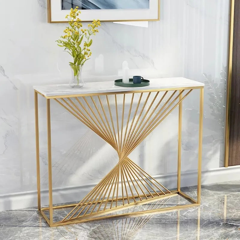 Entryways Simple Console Table Modern Hallway Marble Glam Console Table Aesthetic Beauty Tisch Wohnzimer Home Furniture
