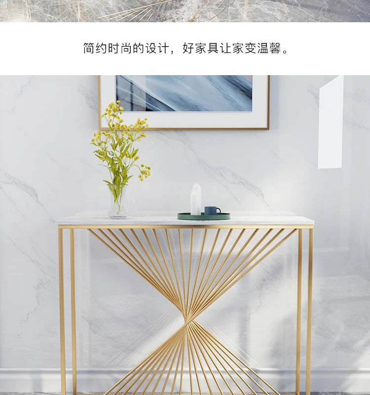 Entryways Simple Console Table Modern Hallway Marble Glam Console Table Aesthetic Beauty Tisch Wohnzimer Home Furniture