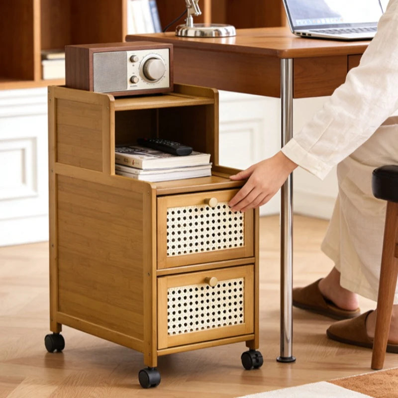 wood bedside table, small mini simple modern rack, ultra-narrow crevice storage cabinet, bedroom very narrow bedside cabinet