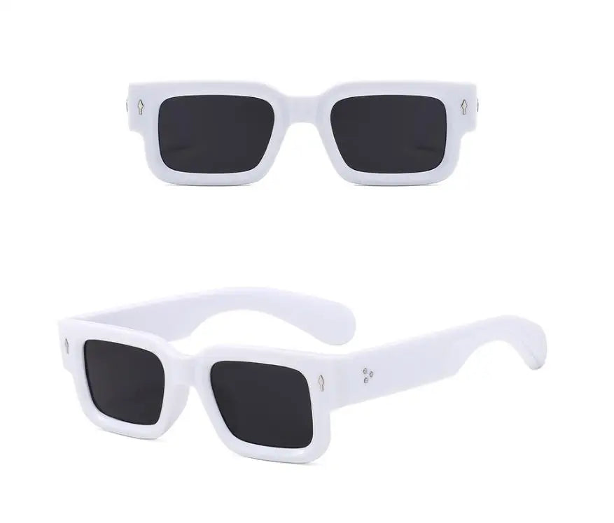 Square Frame Trendy Casual Classic Sunglasses Lightweight Durable UV Sun-Protective Sporty Shades Sunglasses for Fall Outdoor