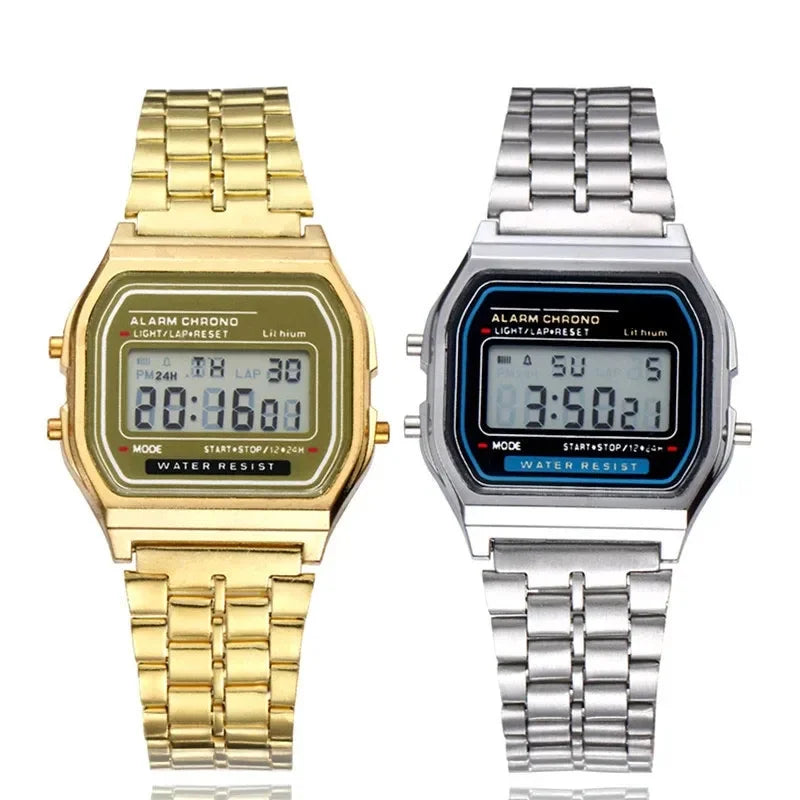 2025 Digital Watches For Men Sports Waterproof Bracelet Clock Gold Electronice LED Wristwatch Women