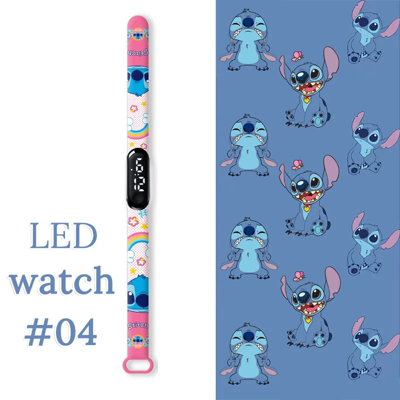 Fashion Stitch Children Watches Girls Waterproof Sport Wristband Women Bracelet  Kids LED Watch Touch Digital Clock